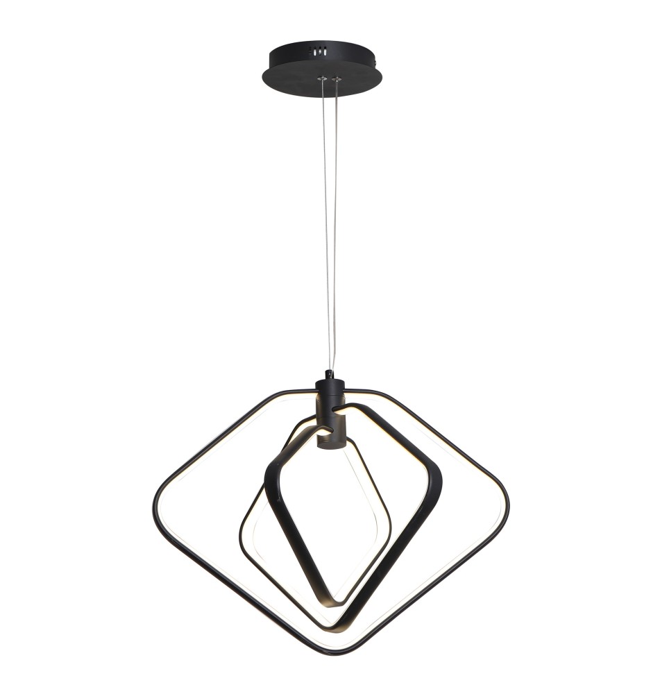 Lampa wisząca LED Mesto 39W 47x35cm 4000K czarny | LVT