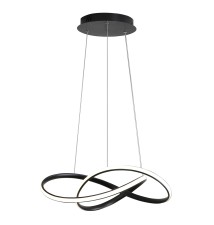 Tavi 30W 50cm 4000K Black LED Pendant Light | LVT