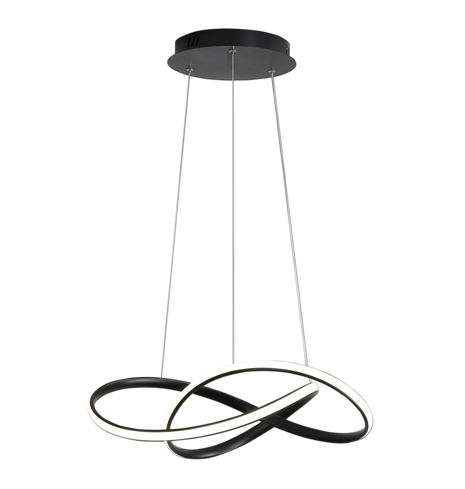 Lampa wisząca LED Tavi 30W 50cm 4000K czarny | LVT