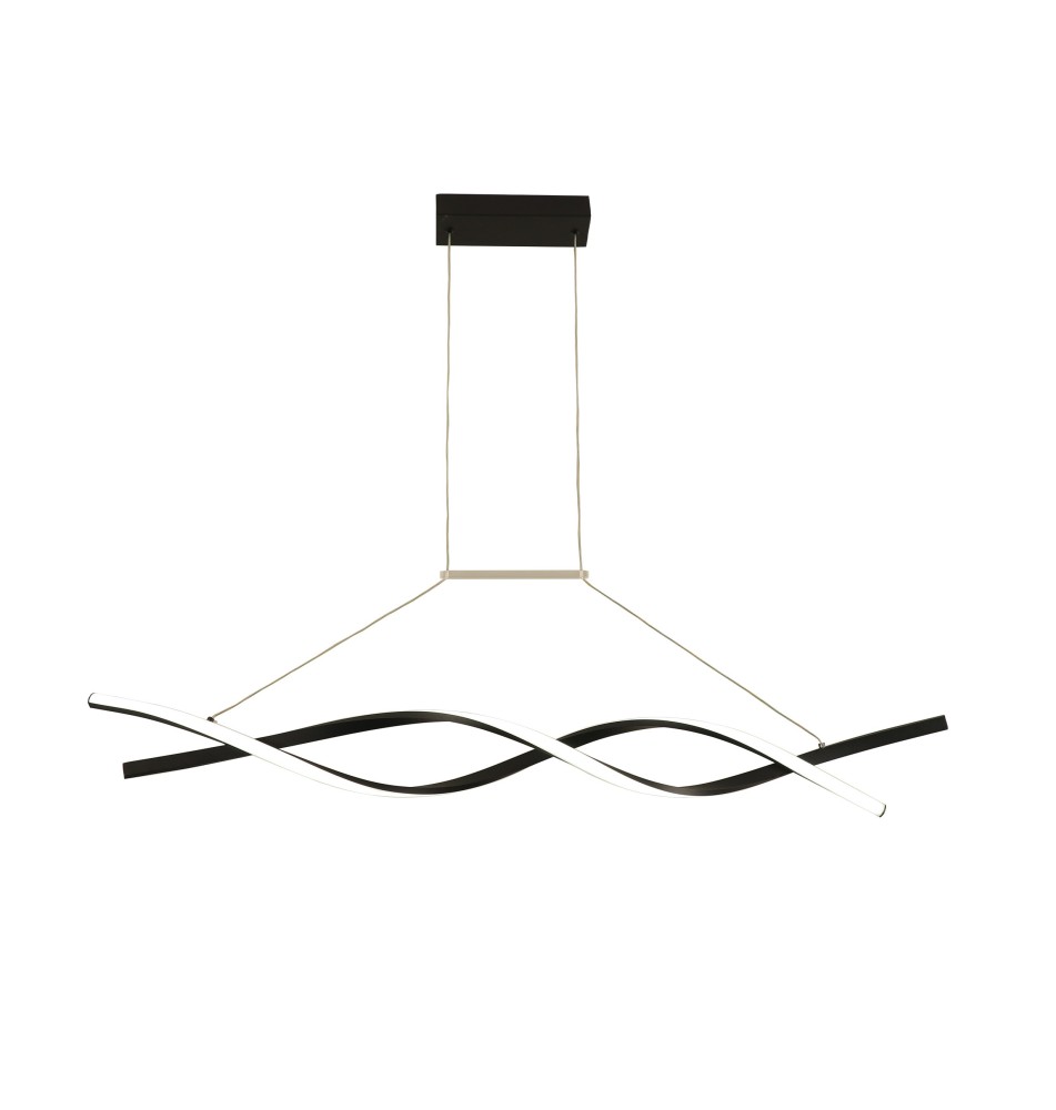 Kono 33W 100cm 4000K Black LED Pendant Light | LVT
