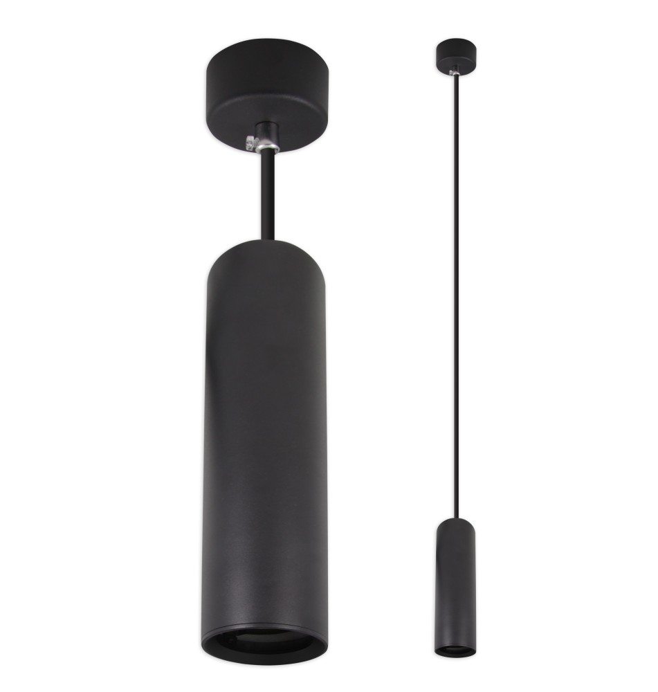 Oprawa wisząca Rosso GU10 60x300mm 1m czarna