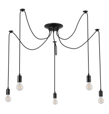 Oprawa wisząca E27 Otto x5 czarna