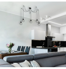 Oprawa wisząca E27 Nido x5 czarna