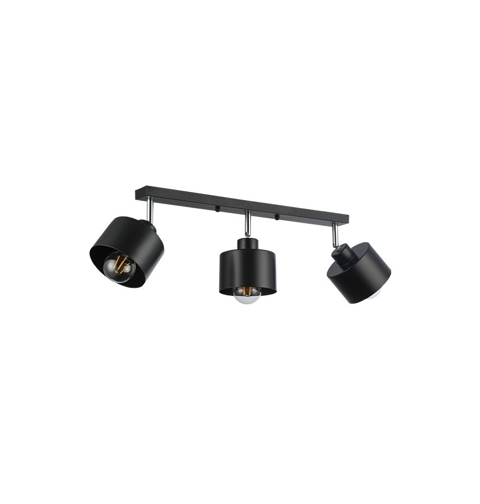 Kinkiet E27 LED Elza ruchomy x3 czarny | LVT