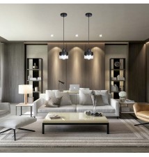 Stark E27 Pendant Light, 1-Light, Black | LVT