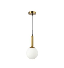 Bali-15 E27 Pendant Light, 15 cm, Straight, 1 x Gold | LVT