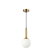 Oprawa wisząca E27 Bali-15 15cm prosta x1 złota