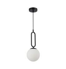 Oprawa wisząca E27 Bali-15 15cm dekor x1 czarna | LVT