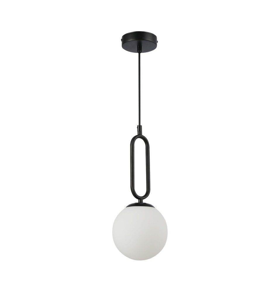 Oprawa wisząca E27 Bali-15 15cm dekor x1 czarna | LVT