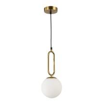 Bali-15 15 cm E27 Decorative Pendant Light, 1 piece, gold | LVT