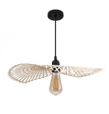 Kilio E27 Pendant Light, 1 piece, 45 cm, wood | LVT