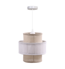 Oprawa wisząca E27 Besin x1 20 cm biała