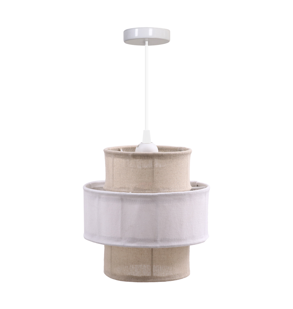 Oprawa wisząca E27 Besin x1 20 cm biała