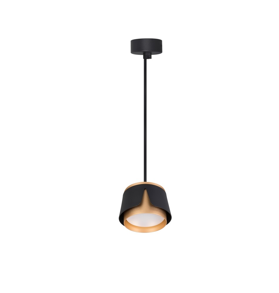 Oprawa wisząca x1 GX53 czarna + złota | LVT