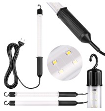 Lampa LED warsztatowa 230V 4W na kablu 5m czarna