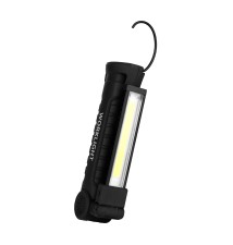 Latarka LED 3W COB + 1W LED akumulator