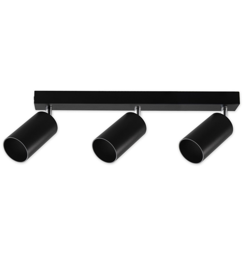 Kinkiet GU10 LED Bardo ruchomy x3 czarny | LVT
