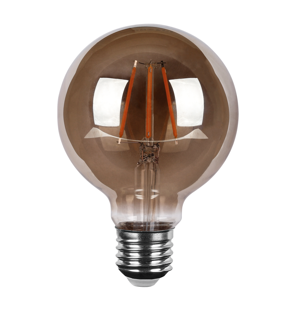 Żarówka LED E27 Filament G80 2200K 6W dymiona