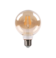 Żarówka LED E27 Filament 3-Dimm G125 2700K 6W Amber