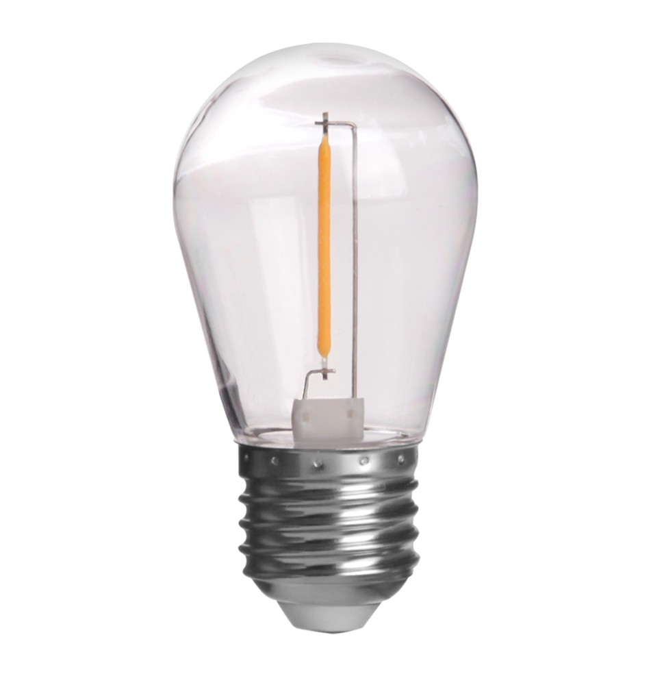 E27 Filament ST14 LED Bulb, 2700K, 1W, 10-Pack | LVT