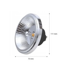 Vita GU10 AR111 LED Bulb, 15W, 4000K, 230V, Black | LVT
