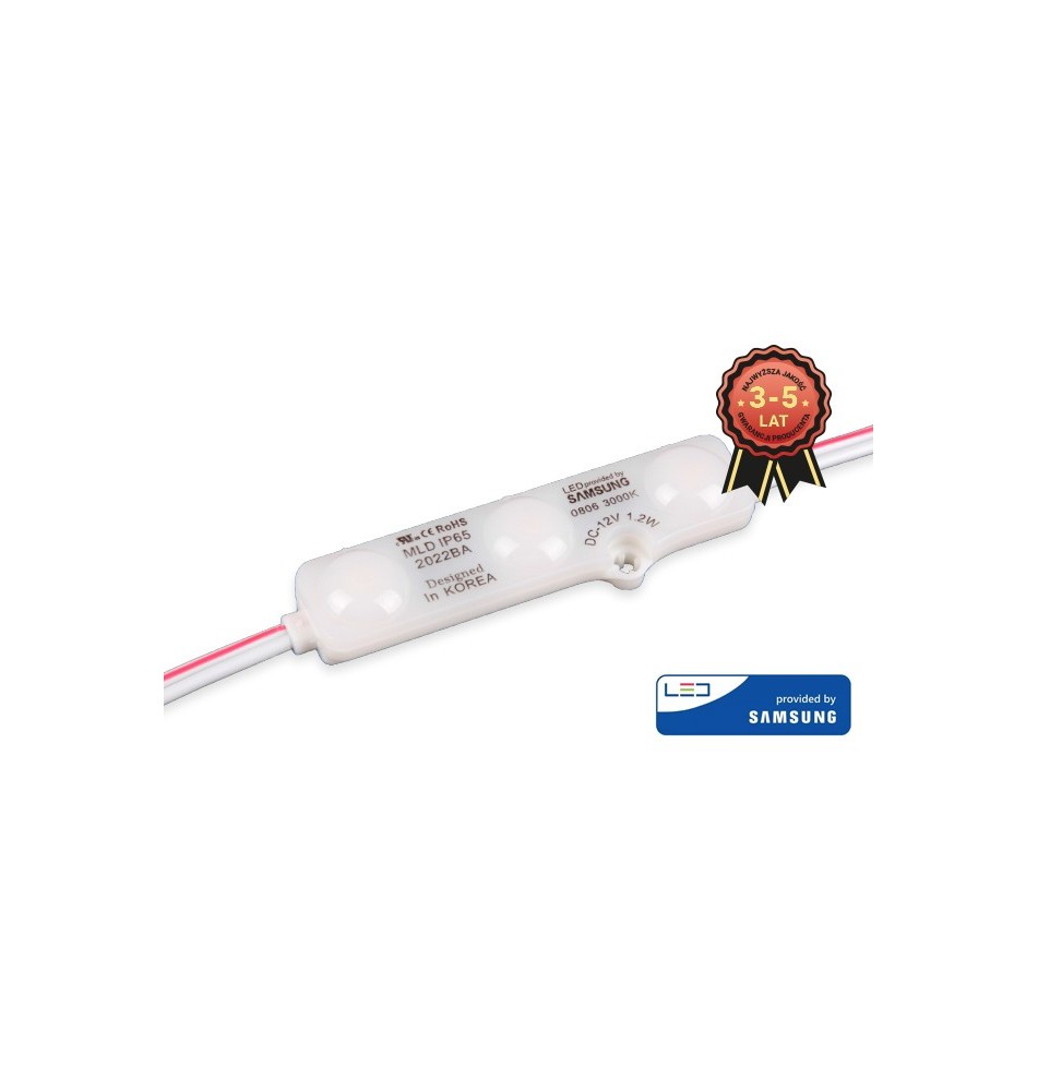 Moduł LED MLD Samsung 1,20W 3000K 160° mleczny
