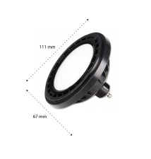 Żarówka LED GU10 AR111 Vita 12W 4000K 230V Czarna | LVT