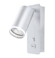 Kinkiet do czytania Ring GU10 55mm biały USB A + C