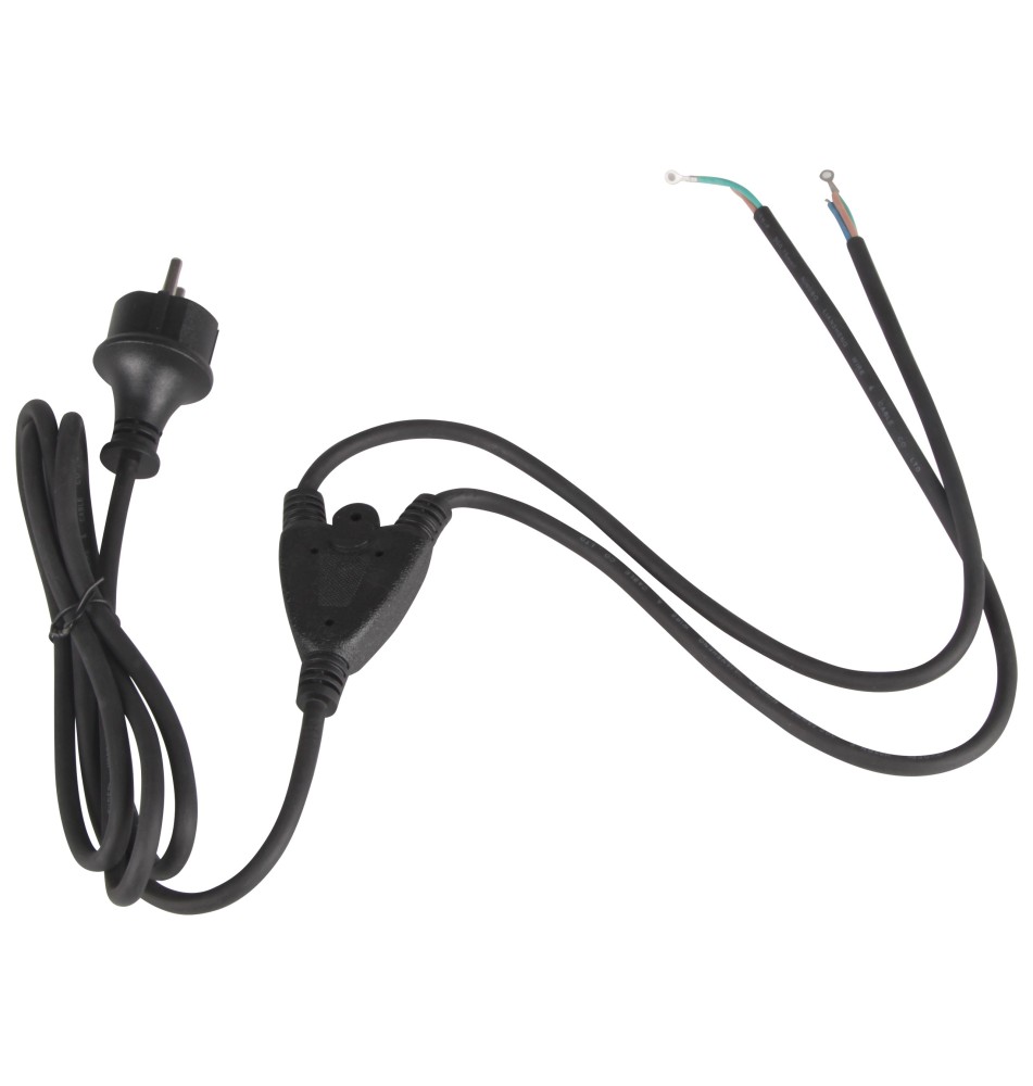 Kabel zasilający H05RN-F 2m 3G 3x0,75 1/2 | LVT
