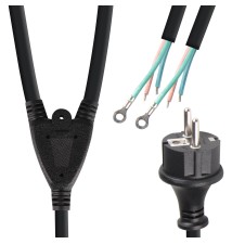 H05RN-F Power Cable, 2 m, 3G, 3x0.75, 1/2 | LVT
