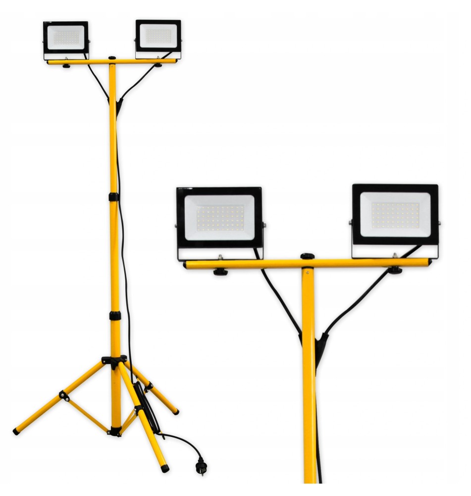 Zestaw naświetlacz LED SMD Tiga statyw 2x50W 4500K | LVT