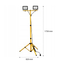 Zestaw naświetlacz LED SMD Tiga statyw 2x50W 4500K | LVT