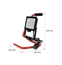 Neves Portable SMD LED Floodlight, 230V, 50W, 4500K | LVT