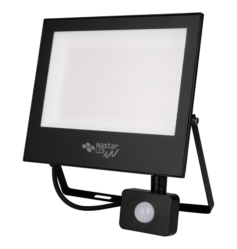 Naświetlacz LED SMD Tiga 100W 4500K Czarny PIR