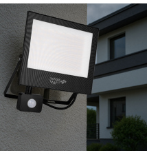 Naświetlacz LED SMD Tiga 100W 4500K Czarny PIR