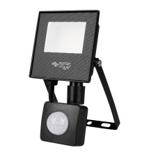 Naświetlacz LED SMD Tiga 10W 4500K Czarny PIR | LVT