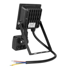 Naświetlacz LED SMD Tiga 10W 4500K Czarny PIR | LVT