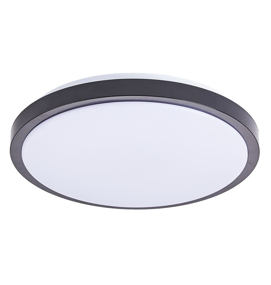 Plafon LED Luvo 24W okrągły 4000K czarny czujnik