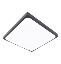 Plafon LED Luvo 18W kwadrat 4000K czarny | LVT