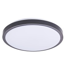 Plafon LED Luvo 24W okrągły 4000K czarny czujnik DIP | LVT