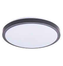 Plafon LED Luvo 24W okrągły 4000K czarny czujnik DIP