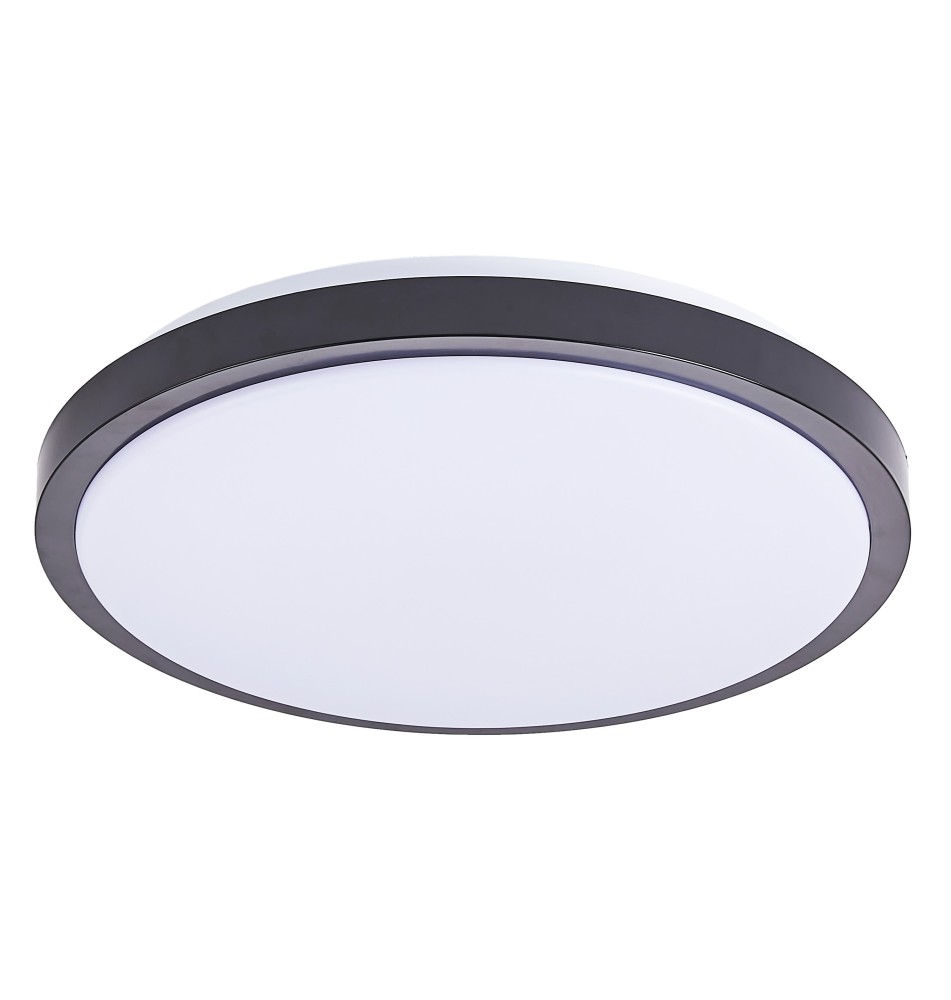Plafon LED Luvo 24W okrągły 4000K czarny czujnik DIP | LVT