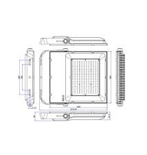 Projektor LED PX-200W 5000K | LVT
