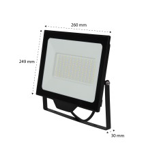 Neves 100W 4500K Black SMD LED Floodlight | LVT
