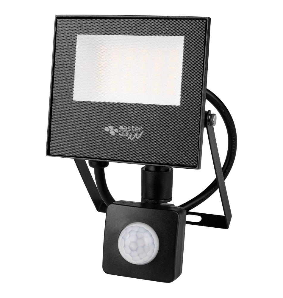 Tiga 20W 4500K Black SMD LED Flood Light with PIR | LVT