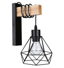 Kinkiet E27 LED Otto wiszący x1 czarny | LVT