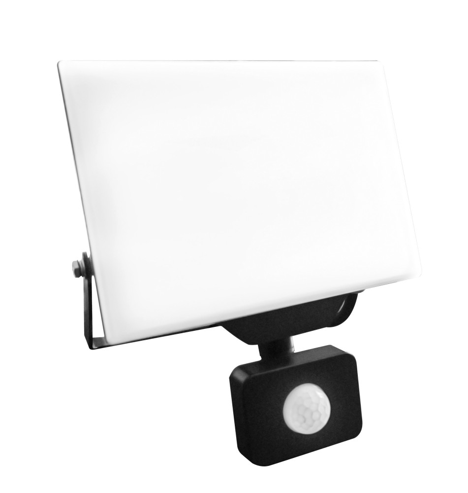 Naświetlacz LED SMD Ultron 50W PIR 4500K Czarny | LVT