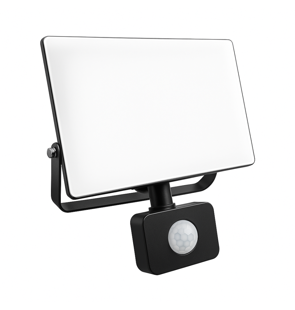 Naświetlacz LED SMD Ultron 30W PIR 4500K Czarny