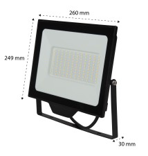 Naświetlacz LED SMD Neves 100W 6500K Czarny