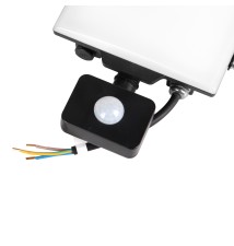 Naświetlacz LED SMD Ultron 20W PIR 4500K Czarny